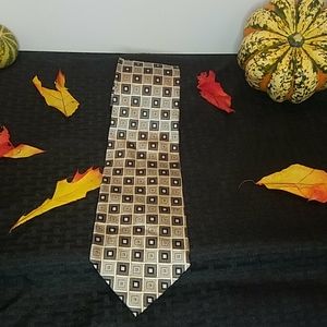 Siena Collezione Silk Tie Checkered Pattern